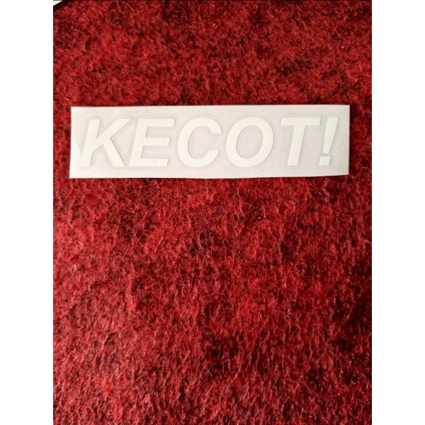 STICKER CUTTING KECOT