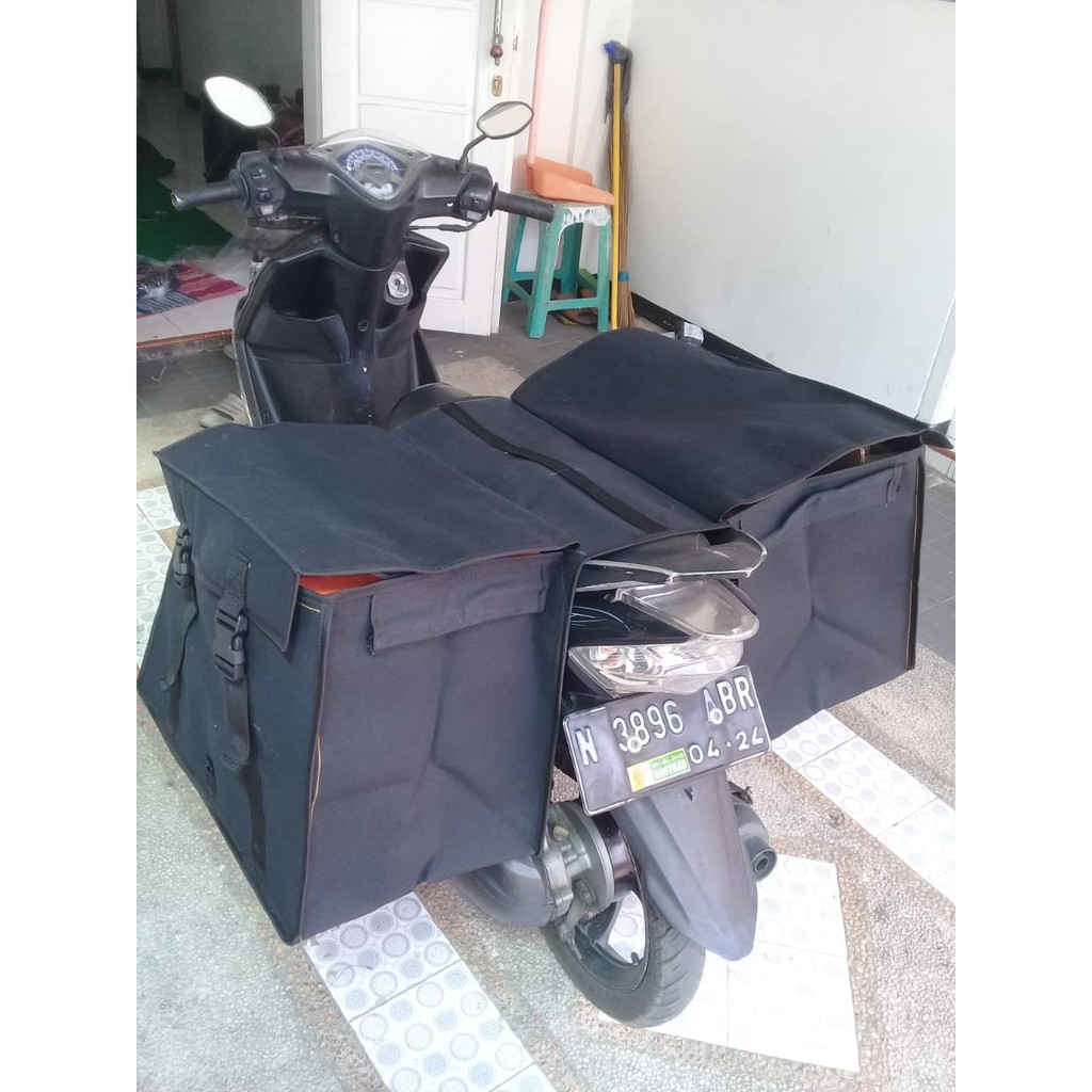 Armour Military Tas Pos Obrok Terpal  Tas Motor / Tas Obrok / Tas Kurir/ Tas Rengkek Terpal