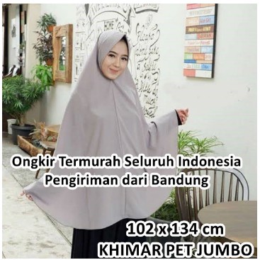 Khimar Pet JUMBO XXXL Hijab instan Kerudung Antem / PET ANTEM SUPER JUMBO/JILBAB INSTAN JUMBO