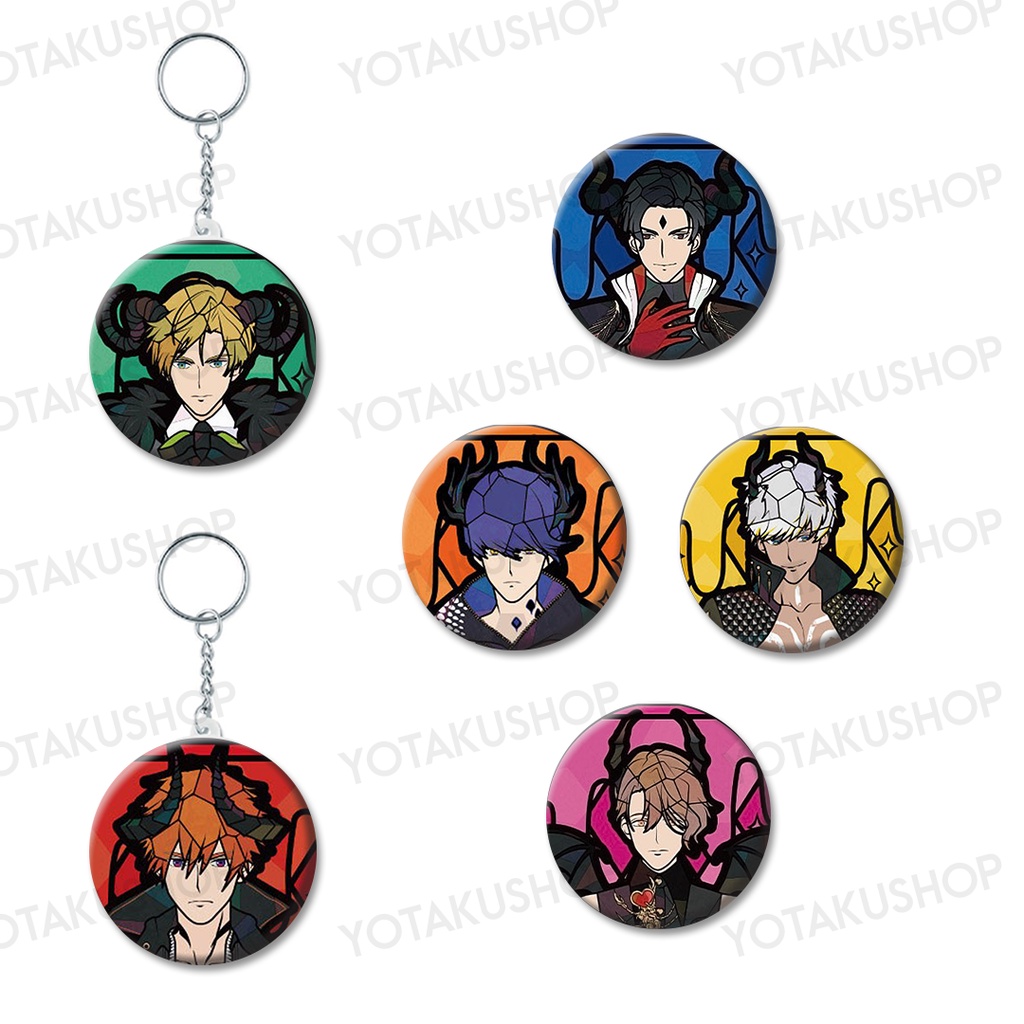 Merch Obey Me Pin Peniti Atau Gantungan Kunci Keychain 58mm Seri 1 YOTAKUSHOP