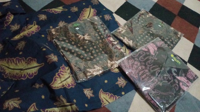 Batik Solo Dedaun Biru Lapis Furing Katun Halus Size M-xxl High Quality Asli Solo