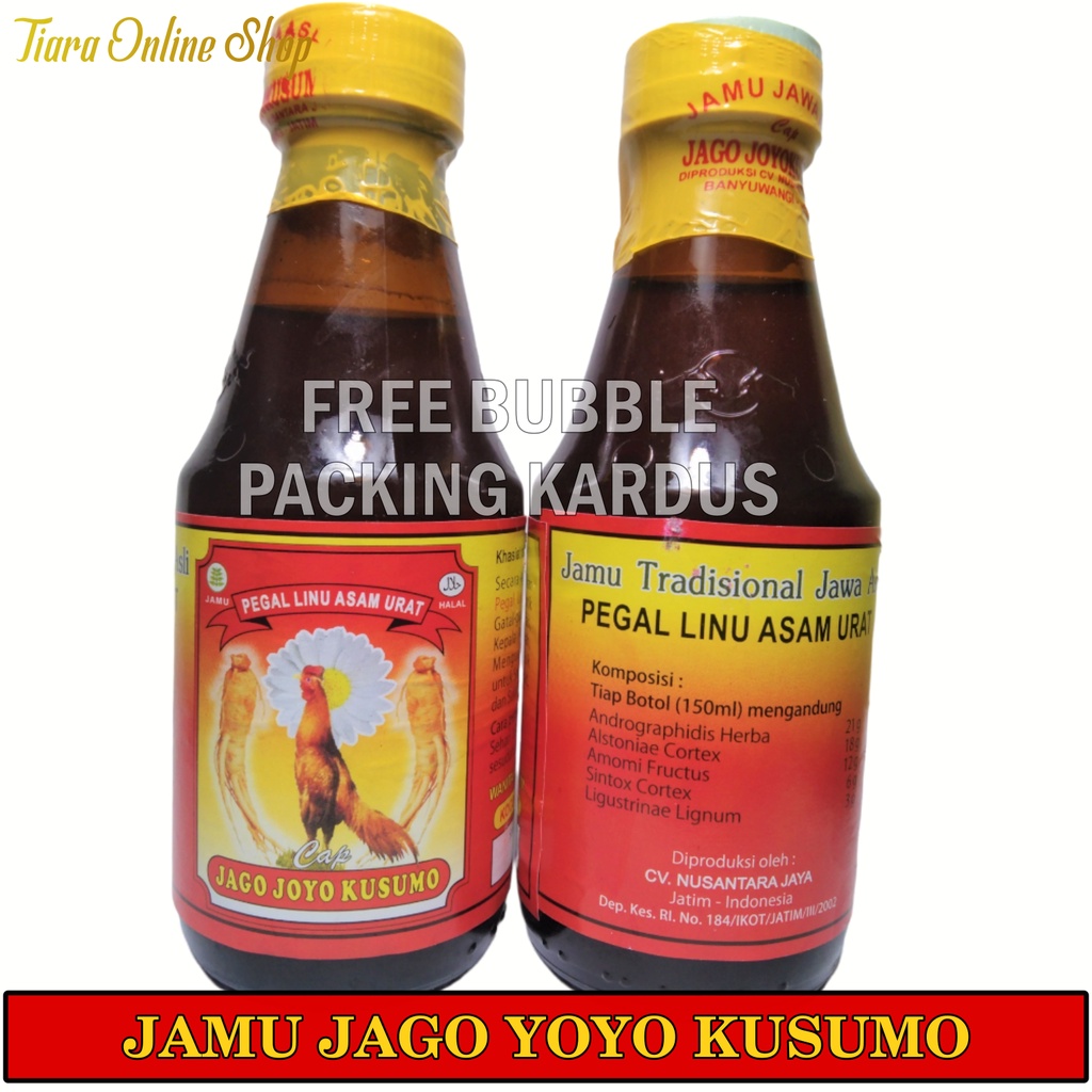 Jamu Jago JOYOKUSUMO Asli | Asam urat Pegal Linu Nyeri 150 ml