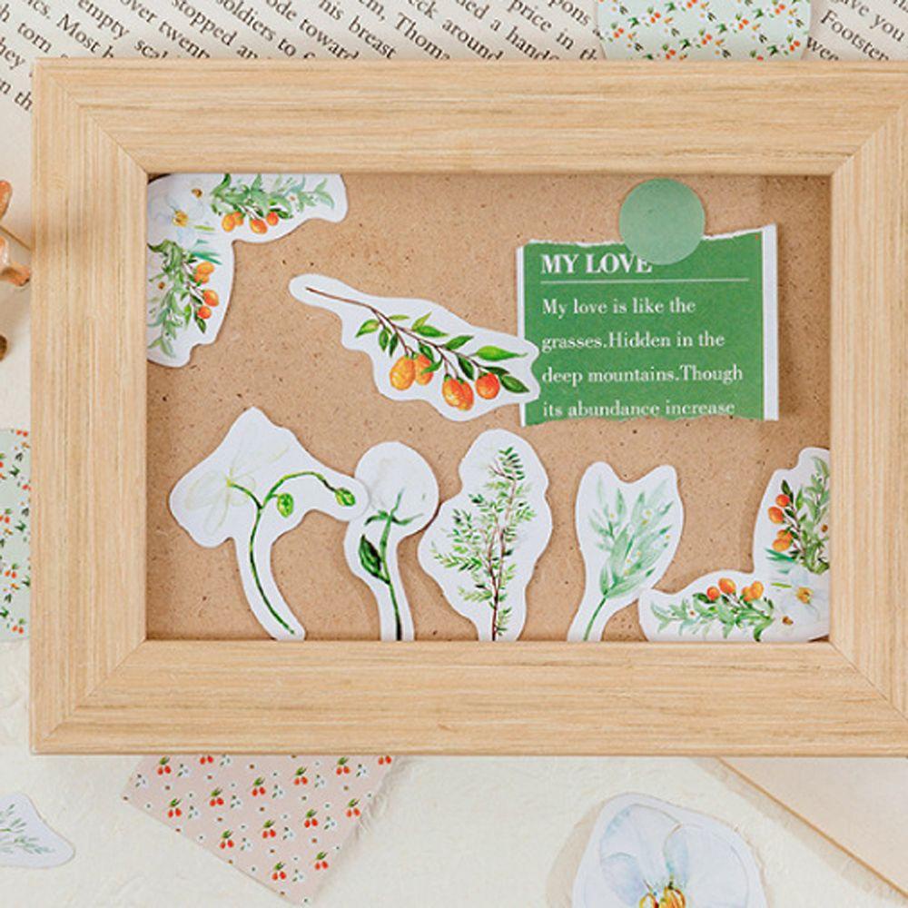 Lanfy Bunga Alat Tulis Stiker Hadiah Korea Scrapbooking Kumquat Jurnal Perlengkapan Sekolah