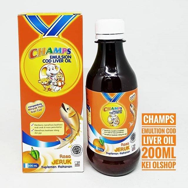 CHAMPS EMULSION Cod Liver Oil 200 ML Shopee Indonesia