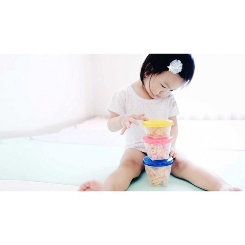 Babymoov Babybols Baby Bowl Tempat Makan Bayi 120ml - 4 Pcs