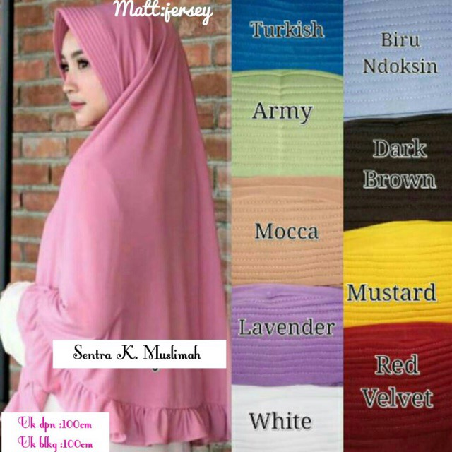 JILBAB JERSEY REMPEL JUMBO