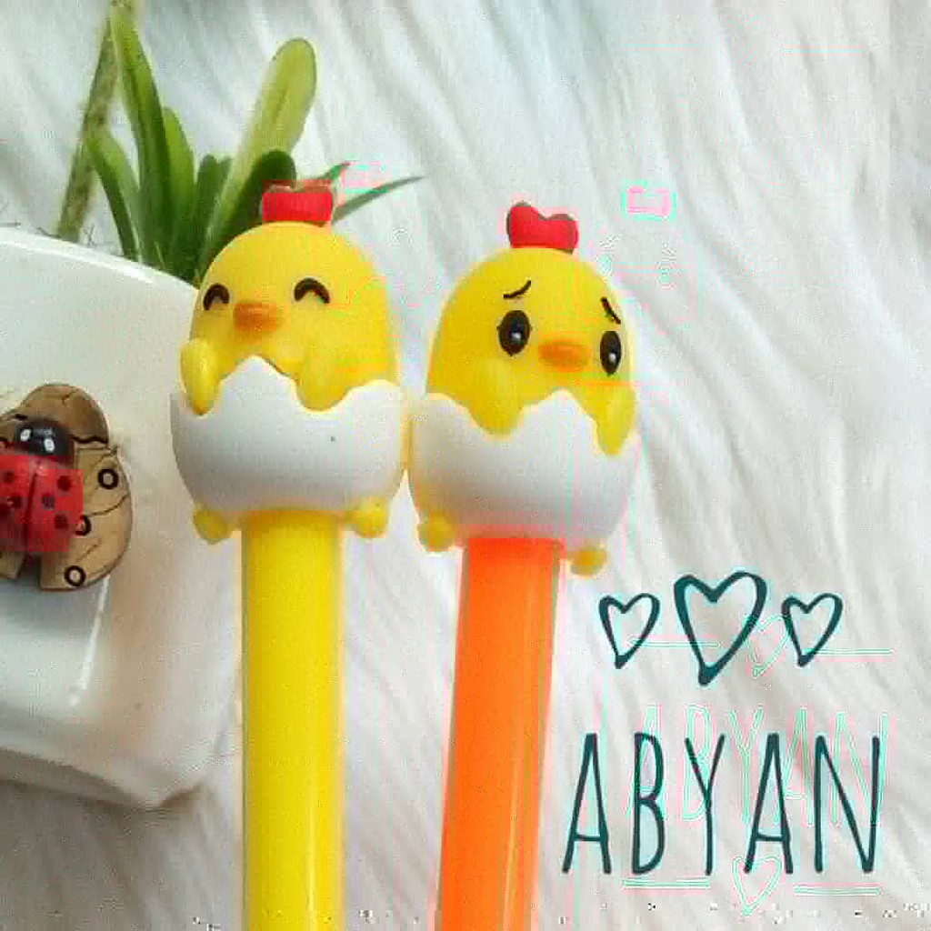 

Pulpen Gel Karakter Karet Anak Ayam Cangkang Telur Murah