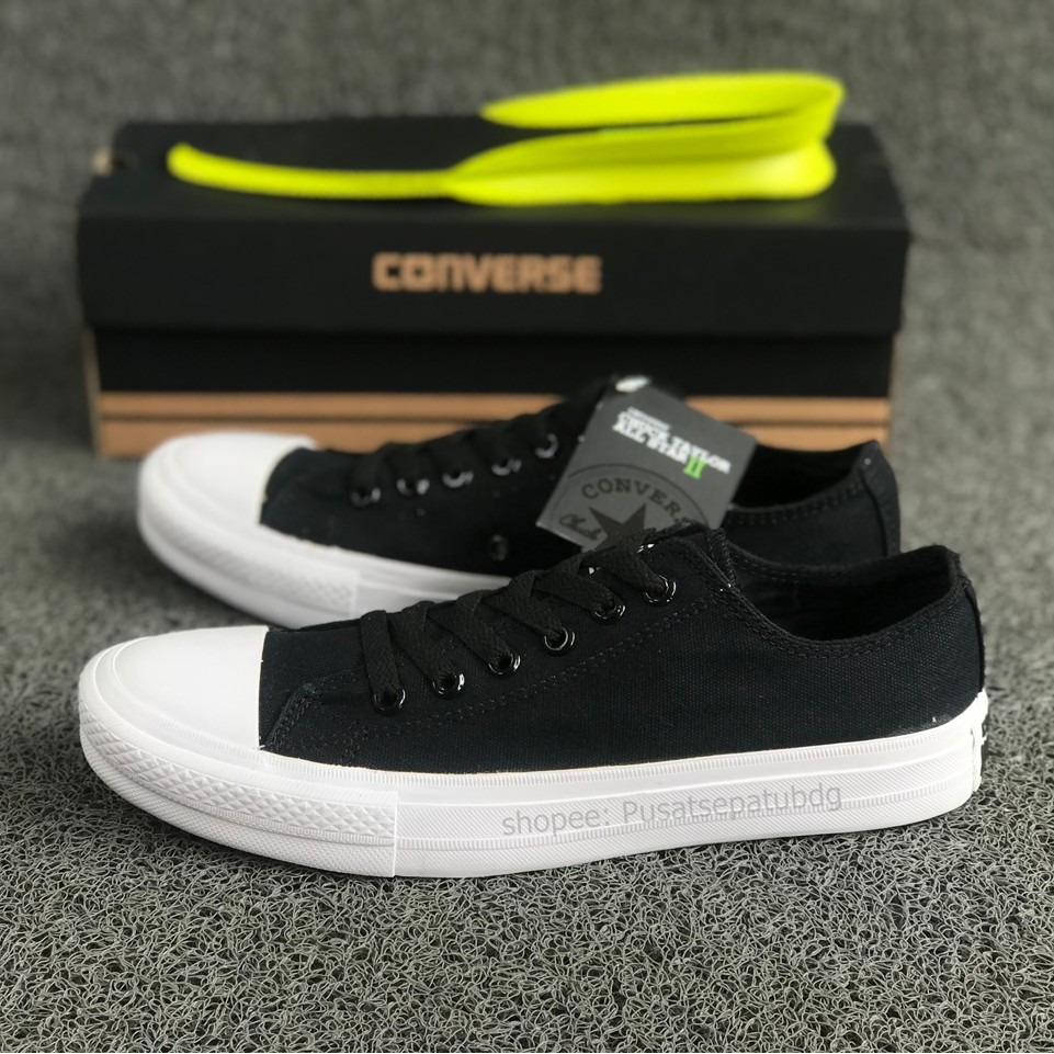 Converse Chuck Taylor All Star Low Black White Lunarlon