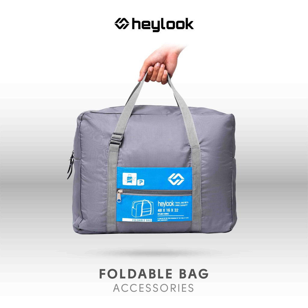 HEYLOOK Project - Backpack FOLDABLE Bag Tas Duffel Tas Trolley Bag Hand Carry Bag Tas Cabin Tas Lipat Pria