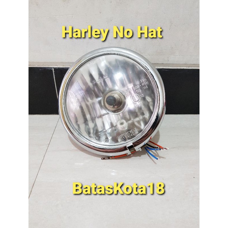 Head Lamp Reflektor Lampu Depan CB Harley Universal Jap Style