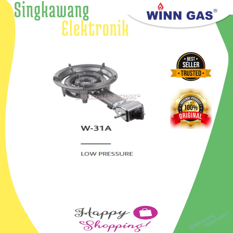KOMPOR GAS KOMERSIL 1 TUNGKU WINN GAS W-31A