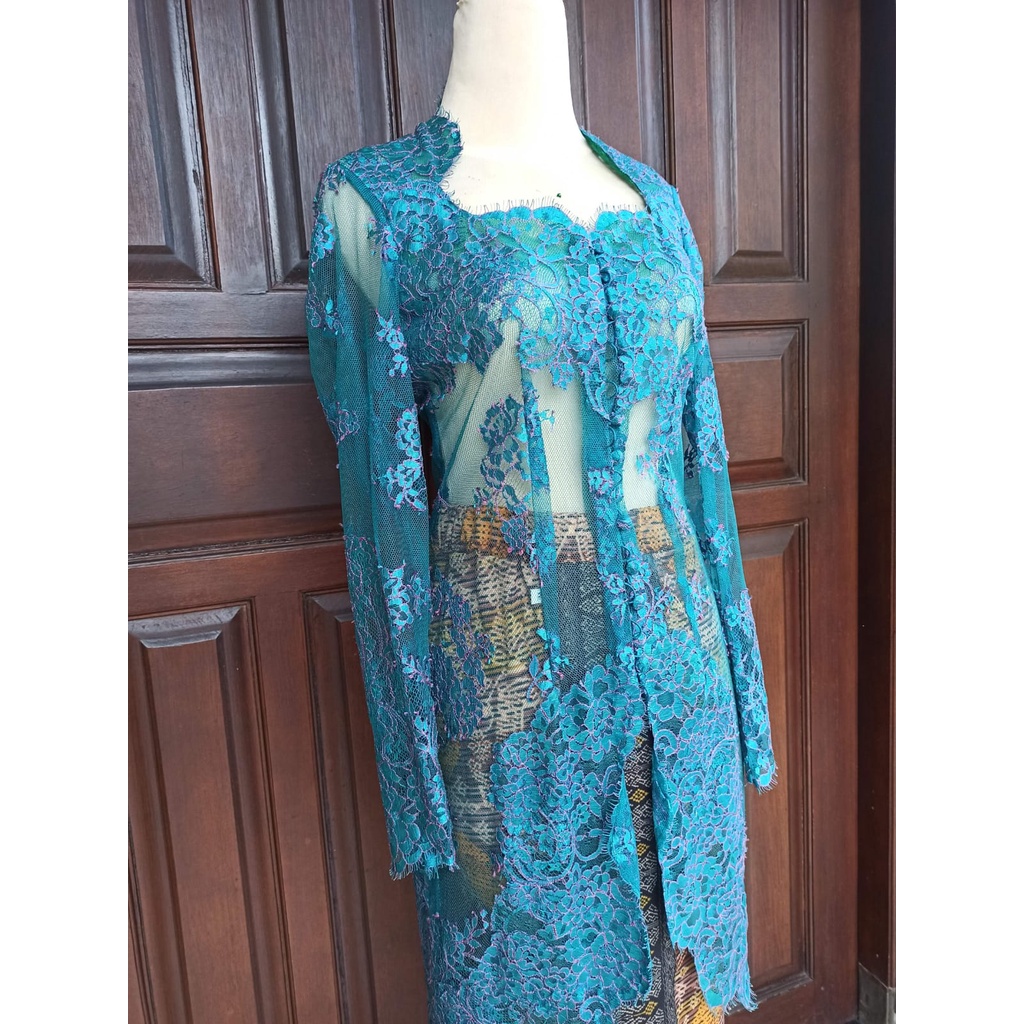 preloved kebaya panjang biru