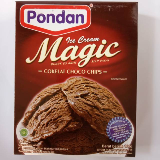 160 Gr Pondan Ice Cream Chocholate Chocochips Bubuk Es Krim Pondan Bahan Es Krim Pondan Shopee Indonesia