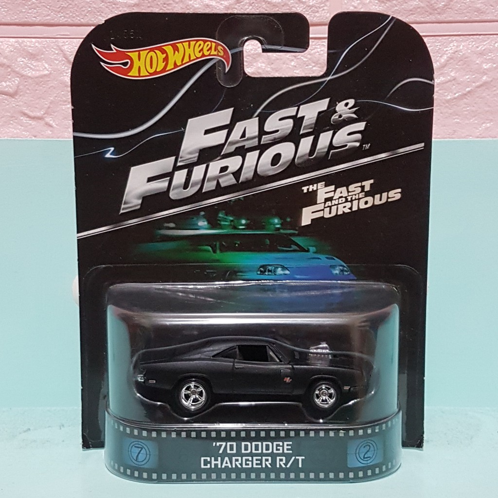 Hot Wheels Retro Card 70 Dodge Charger R/T Fast Furious