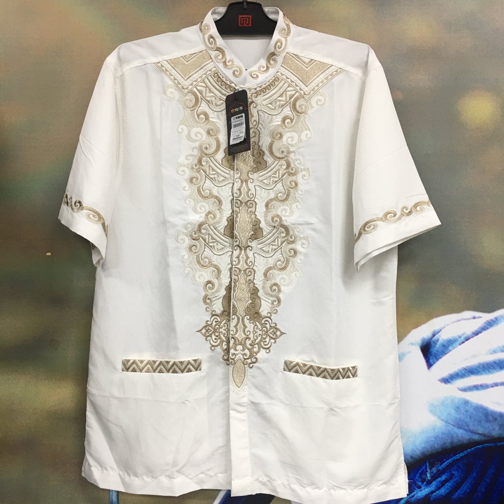 S135 / Taqwa Bordir Koko Muslim Lengan Pendek Pria