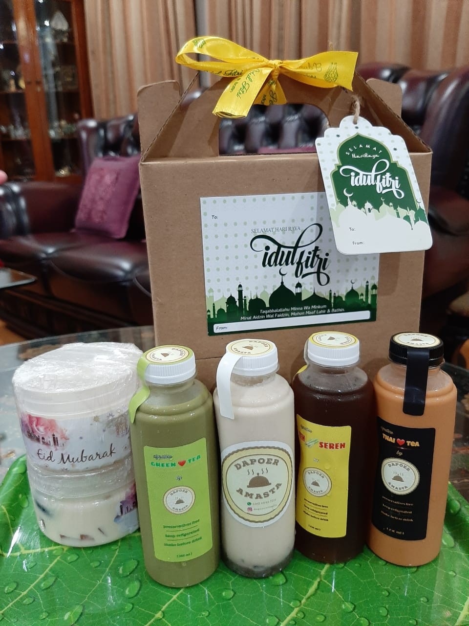 Set Toples Lebaran (isi 5 Toples+ 5 Stiker) - Toples Idul Fitri - Toples Kue Kering - Toples Cantik