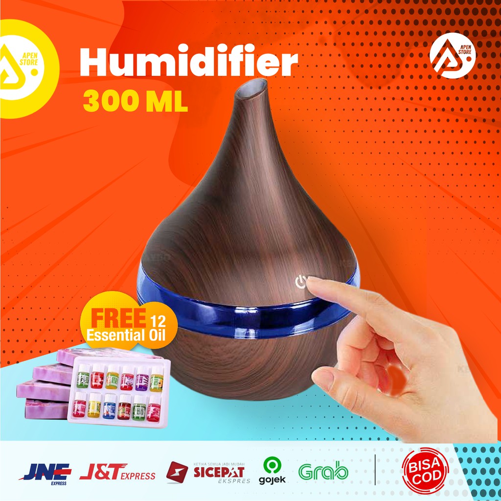 Air Humidifier 300 ML Diffuser Pengharum Ruangan Aromaterapi Difuser Disfuser || Barang Unik - K-H98