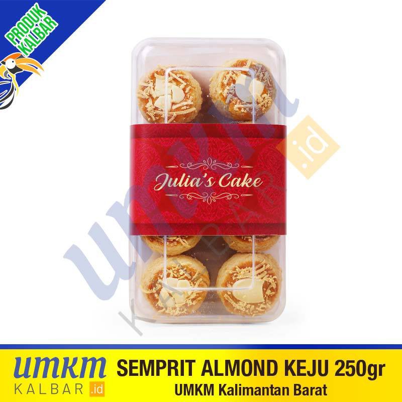 

Semprit Almond Keju Julia's Cake 250gr - Oleh-Oleh Cemilan Mewah Pontianak