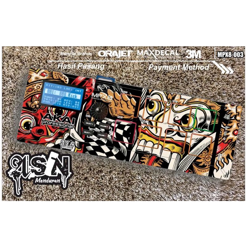 DECAL GARSKIN AKAI MPX-8