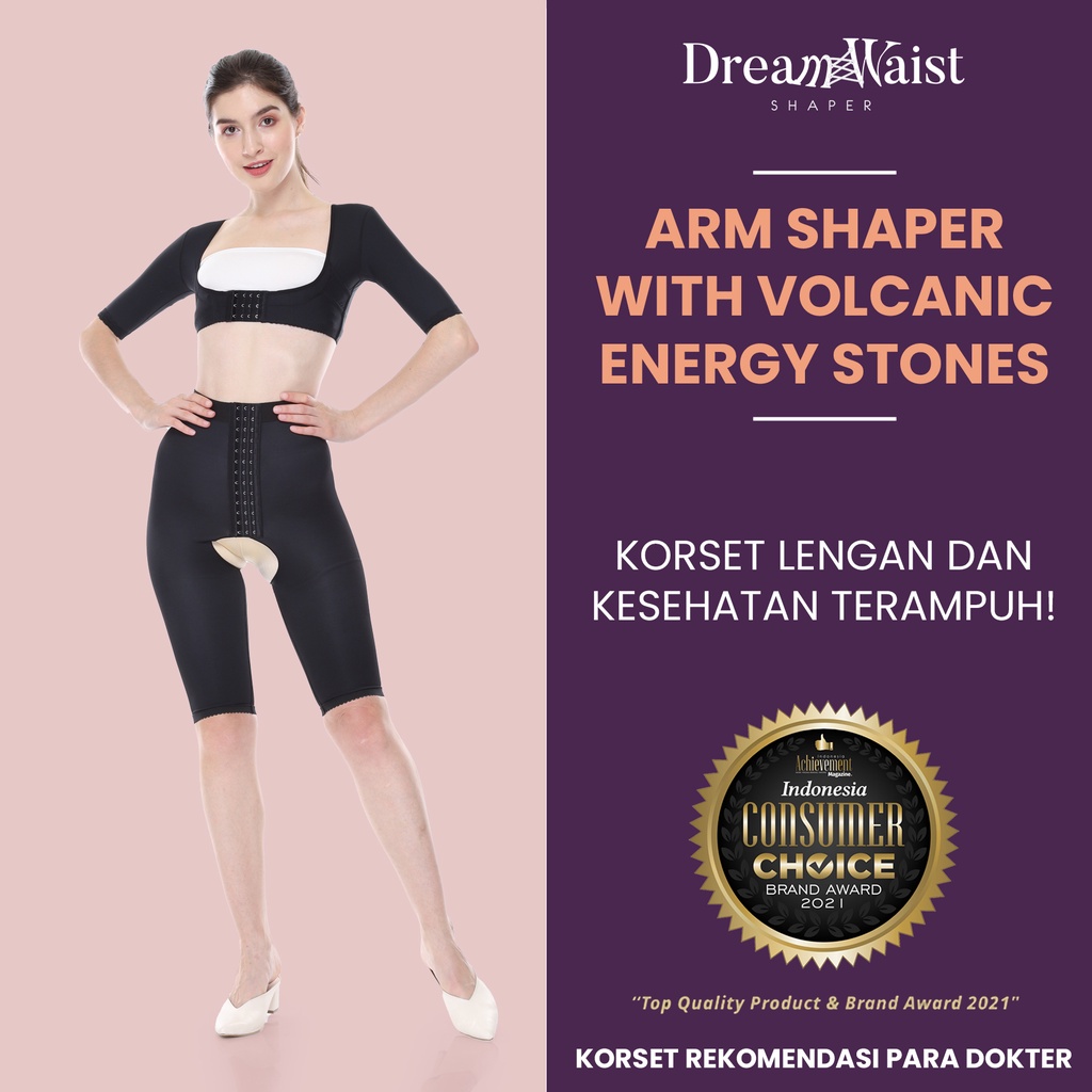 KORSET LENGAN TERAMPUH : ARM SHAPER with VOLCANIC ENERGY STONES