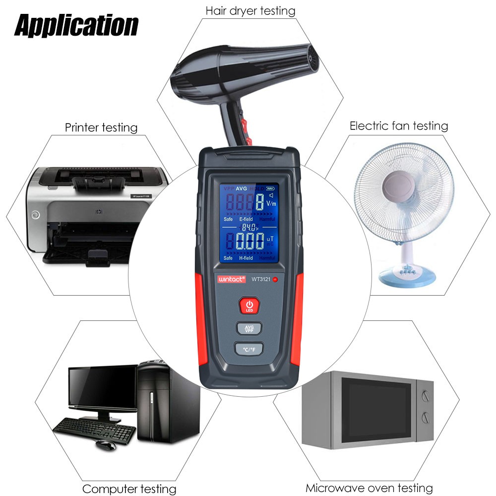 RADIATION TESTER ALAT TES RADIASI MEDAN MAGNET LISTRIK FIELD CEK UJI ELECTRICITY DETECTOR DETECT