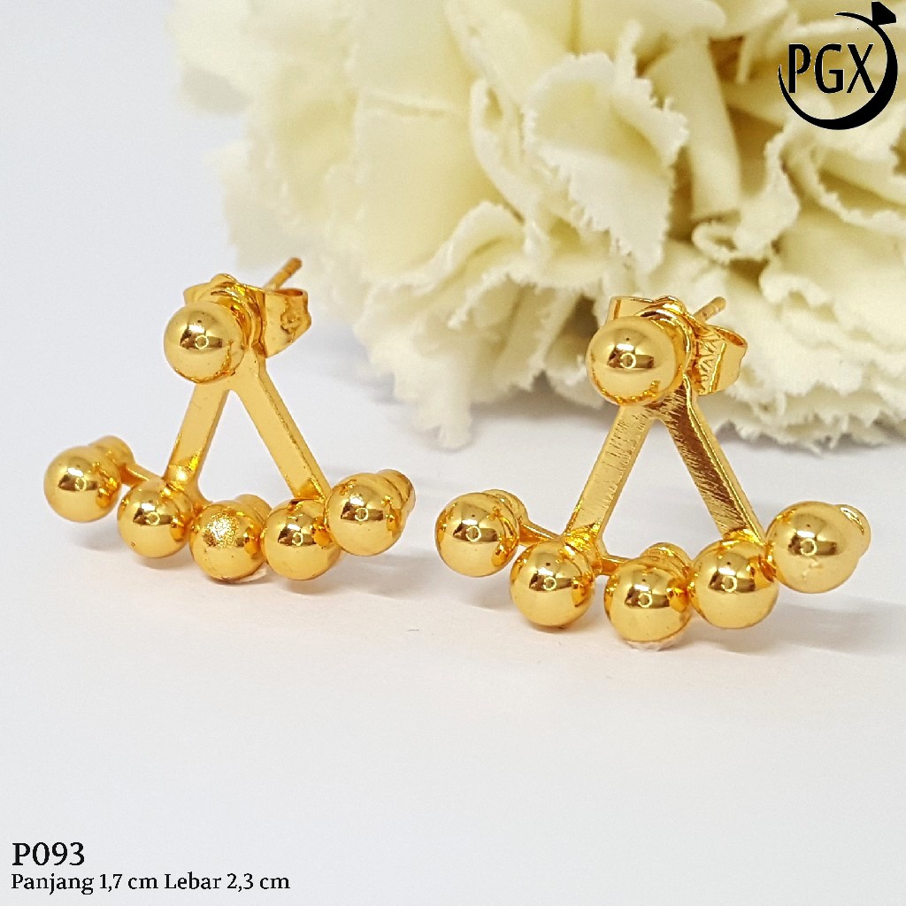 PGX Anting Jepit Xuping Wanita Aksesoris Fashion Perhiasan Lapis Emas Premium - P093