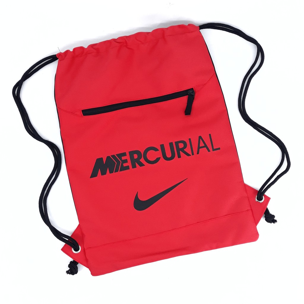 Tas serut Gymsack String bag Tas futsal sepakbola Nike mercurial red