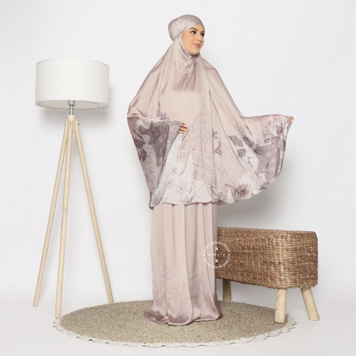 Mukena Travel Printing Miraya Magno Pearl