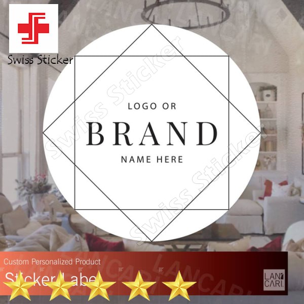 

Murah Stiker Label Modern Minimalis Simple Elegant custom Stickers fashion - SMALL Keren