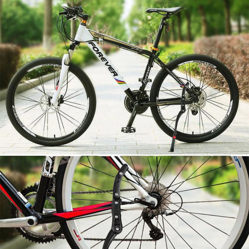 Stand Standar Parkir Samping Jagul Jagang Sepeda Bisa MTB Roadbike Mountain Bike Gunung Federal Material Bahan Alloy Alumunium