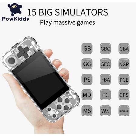 POWKIDDY Q90 Retro Handheld Game Console Classic Game Emulator