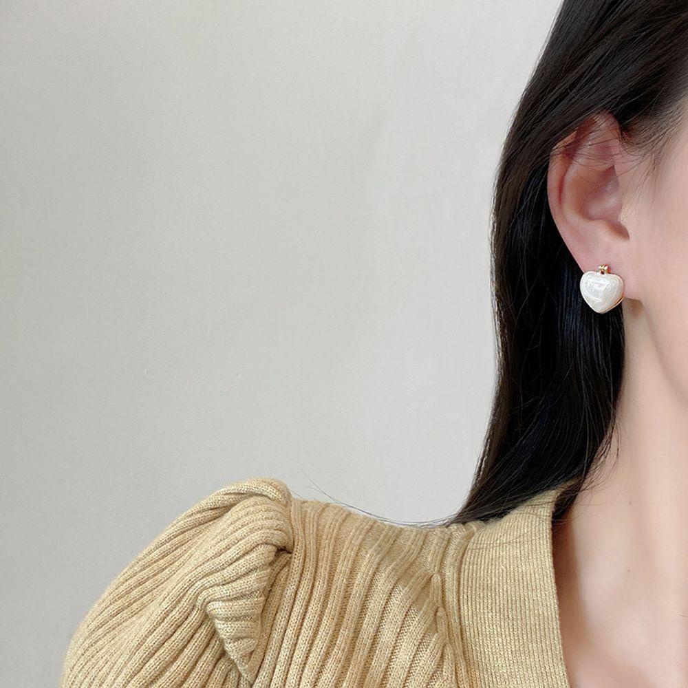 Mxbeauty Wanita Anting Pejantan Manis Geometris Hadiah Temperamen Kristal Mutiara Drop Earrings