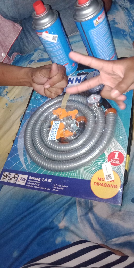 Selang Gas Regulator Paket Winn Gas W 298 Meter