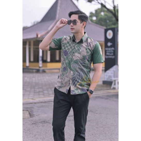 Kemeja Baju Batik Pria Lengan Panjang Full Furing Slim Fit Kertabumi Solo Bahan Katun Terbaru