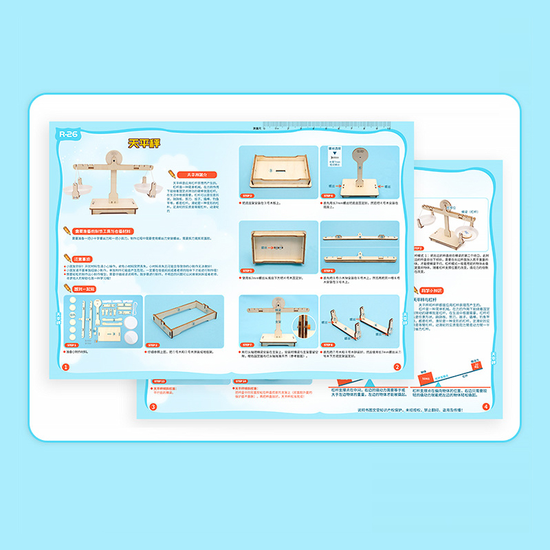 Mainan Edukasi Anak Model Board Game Keseimbangan Timbangan Kayu Diy