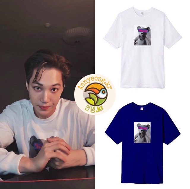 Kai EXO - Teddy Bear Tshirt Kpop Idol Style