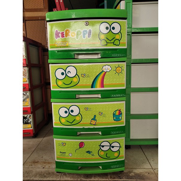 Lemari Plastik Napolly Keroppi 4 Susun