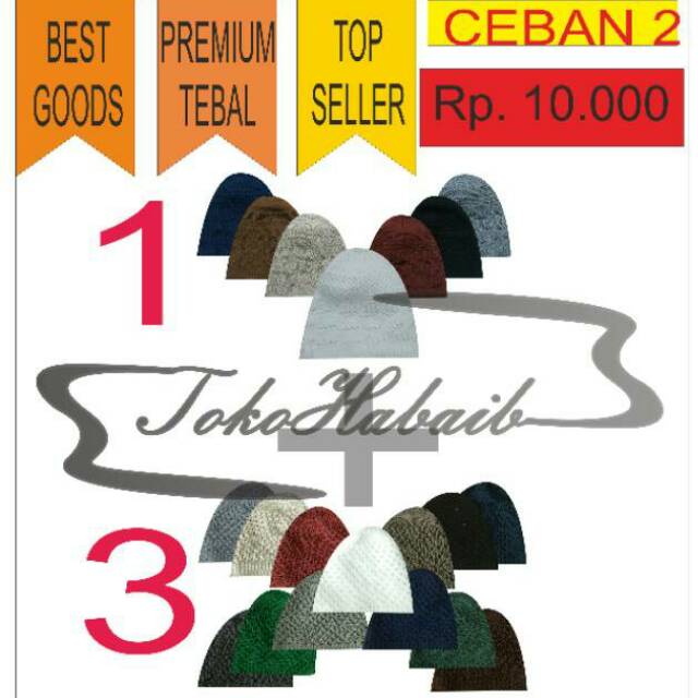 HOT PROMO! POKOKNYA GANTENG PECI NANAS RAJUT POLOS DEWASA HAJI MURAH MERCAN PUTIH HITAM MOTIF ANAK