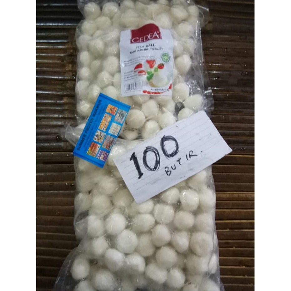 

100 piece bakso ikan 1kg cedea