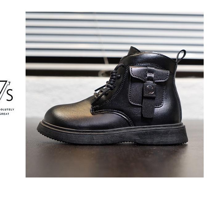 Flash Sale - Y360 Sepatu Bot Kulit Anak Perempuan, Sepatu Bot Kulit Anak Laki-Laki, Sepatu Dress, Se