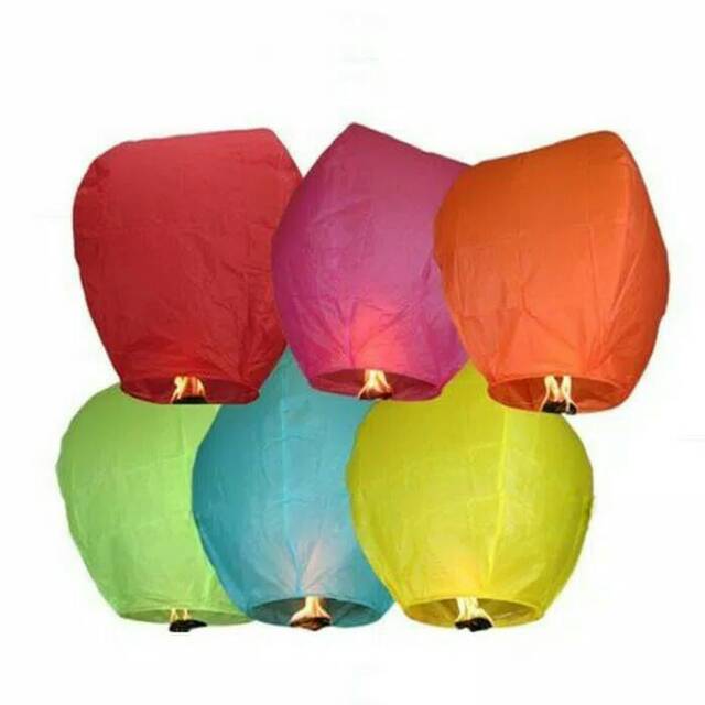 Lampion Terbang Kertas - Flying Sky Lantern Lentera Balon Terbang