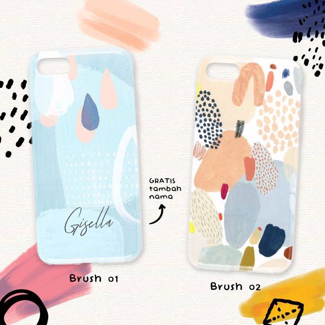 Case HP / Casing HP Hardcase lucu imut unik Brush