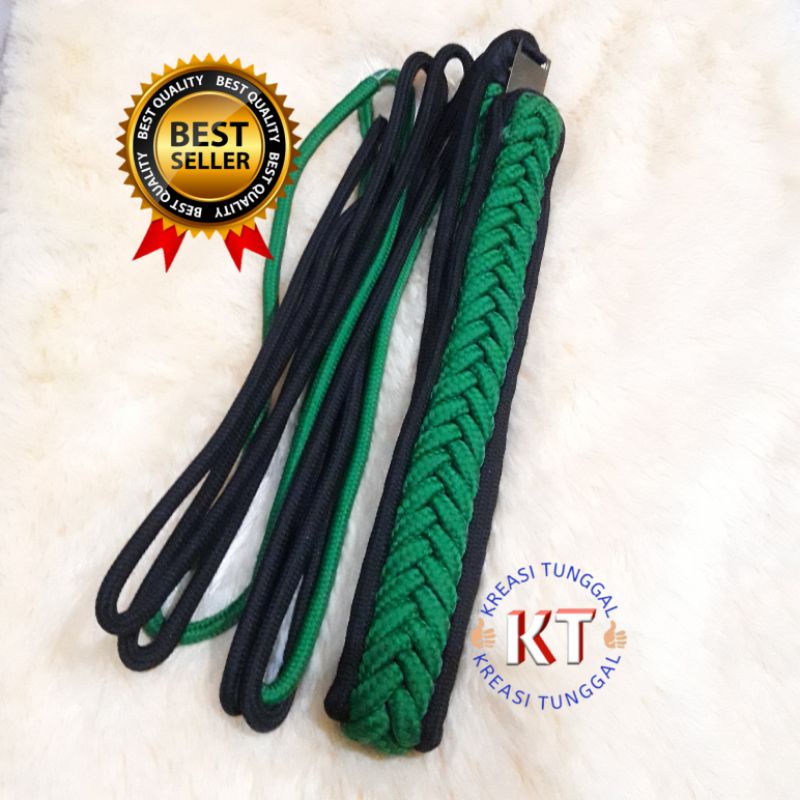 Tali kur komando hijau hitam/tali kur kawat komando