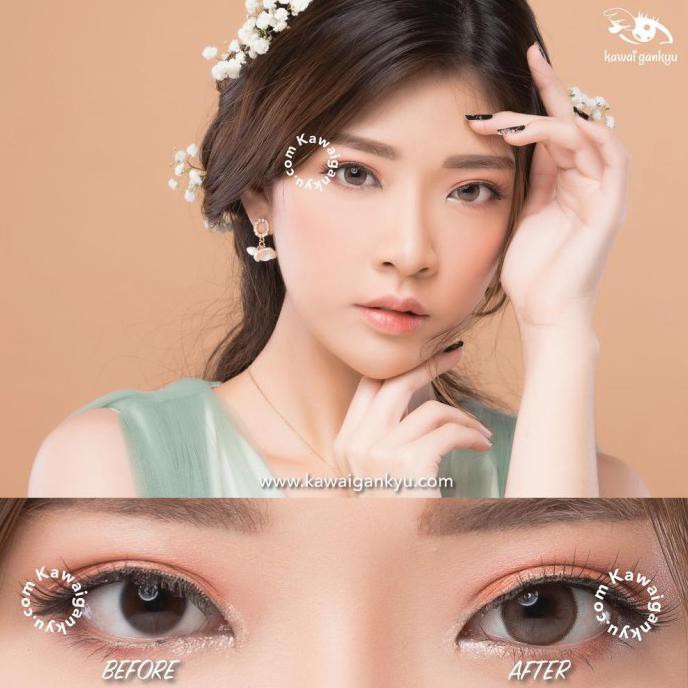 Kawai Gankyu softlens Zora lilia brown