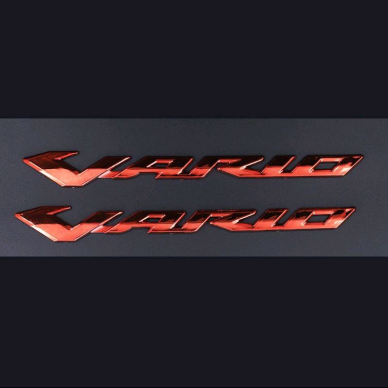 Emblem Honda Vario150 Vario125 Sepasang Kanan Kiri Emblem Vario 3D Timbul