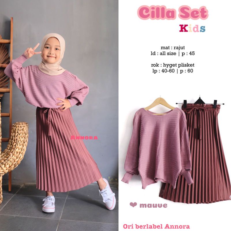 Cilla Set Rajut kids By Annora