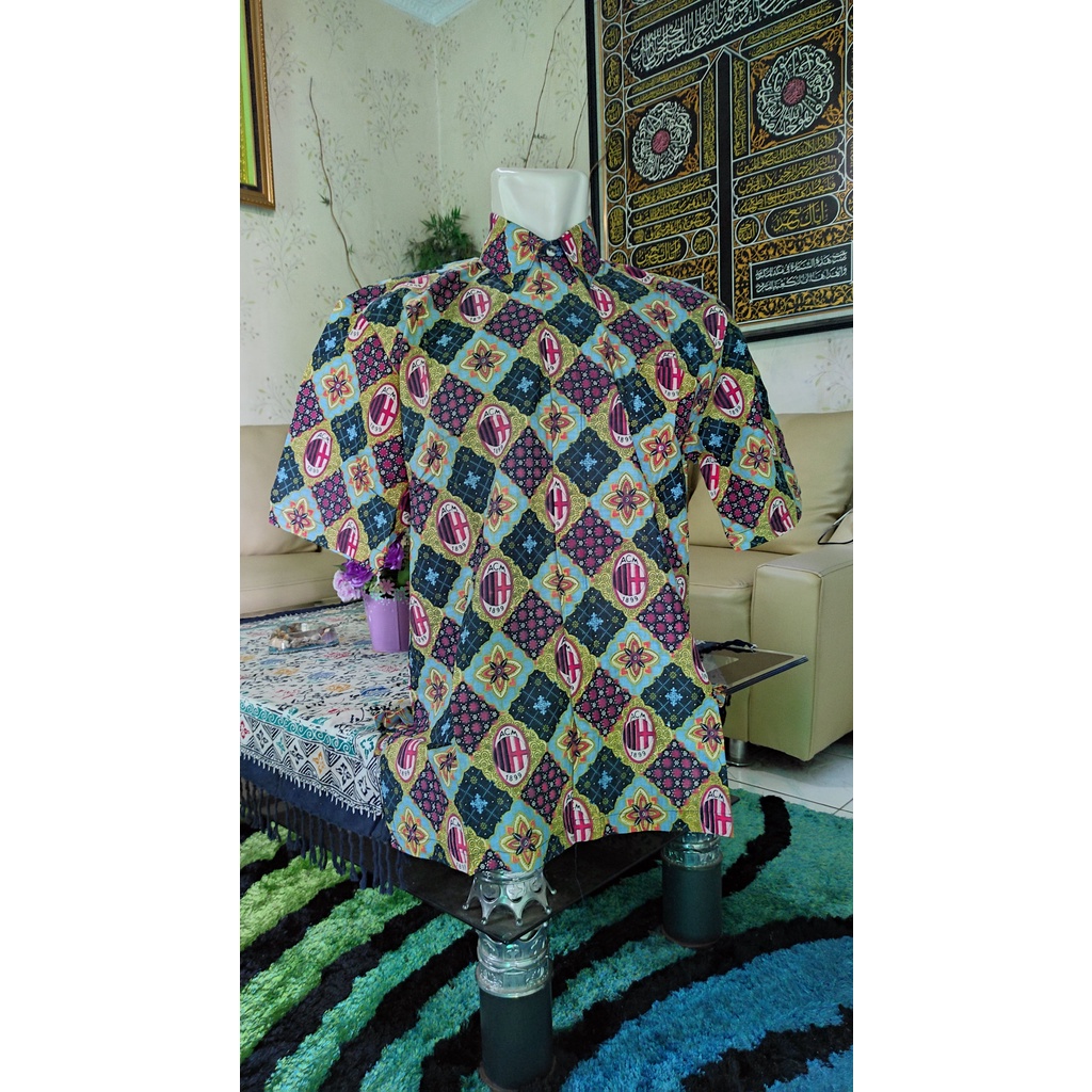 Kemeja Batik Bola AC Milan Dewasa ACM