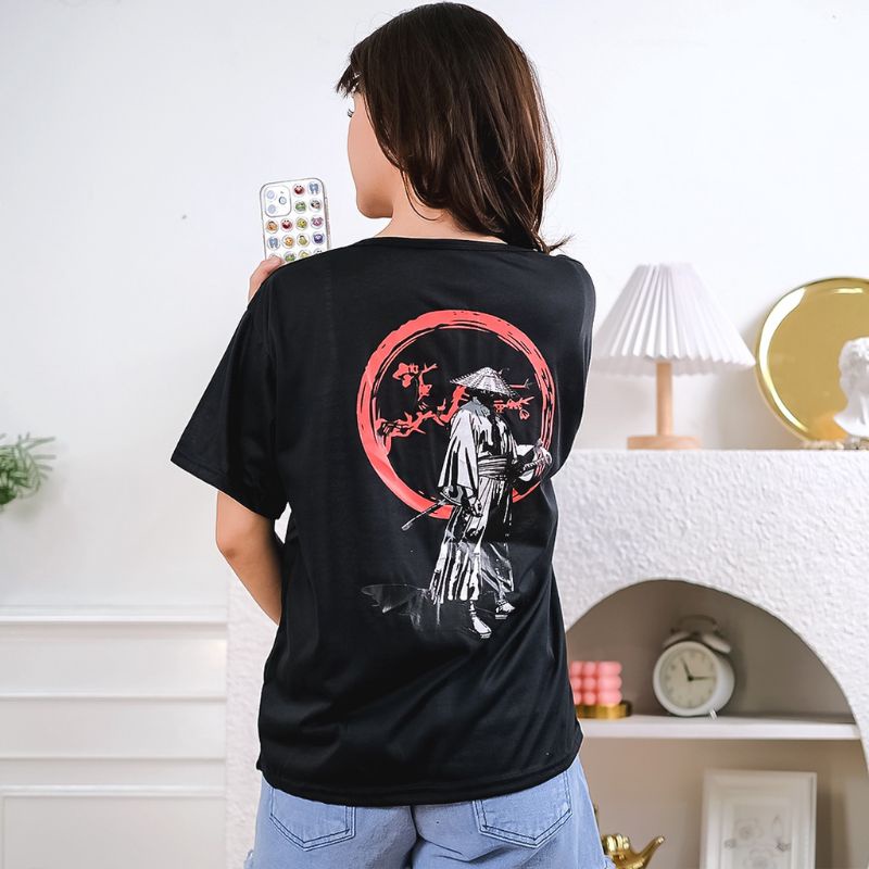 Kaos Oversize Samurai bahan PE fit to XL