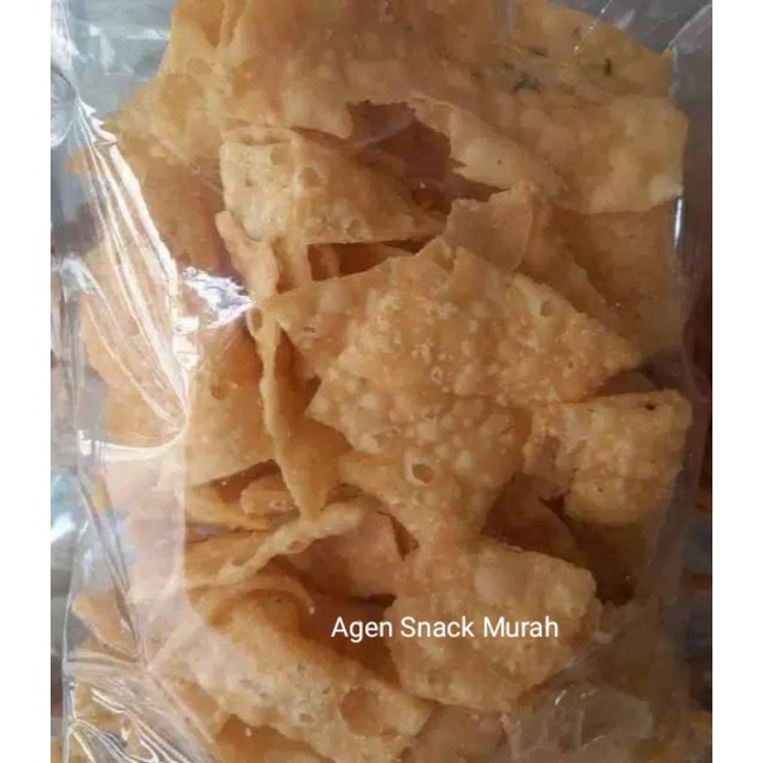 Jual Kripik Pangsit Bawang 1kg Keripik Pangsit Renyah Gurih Camilan