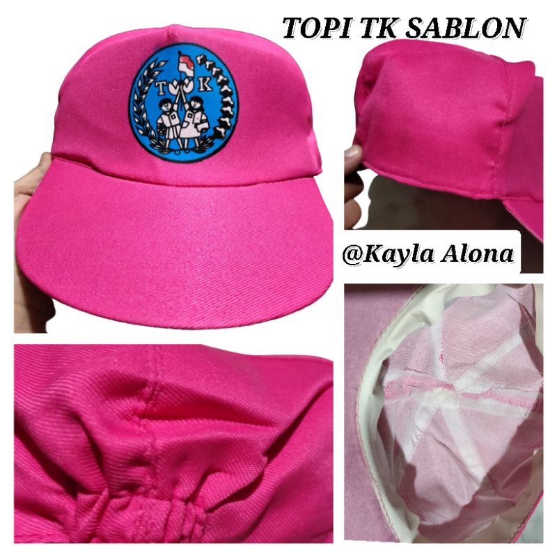 TOPI SABLON TK ( PREMIUM ) Warna : PINK